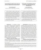 Declarațiile publice pot sau nu afecta prezumţia nevinovăţiei?